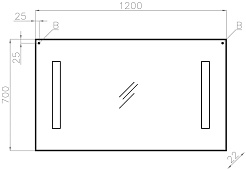 Style Line Мебель для ванной Даймонд 120 L Glass Люкс Plus черная – фотография-20